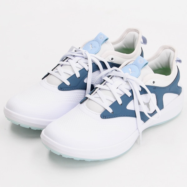 PUMA - 新品 プーマ ゴルフシューズレディース 25.0 白青 PUMA - 新品 プーマ ゴルフシューズレディース 25.0 白青 楽天