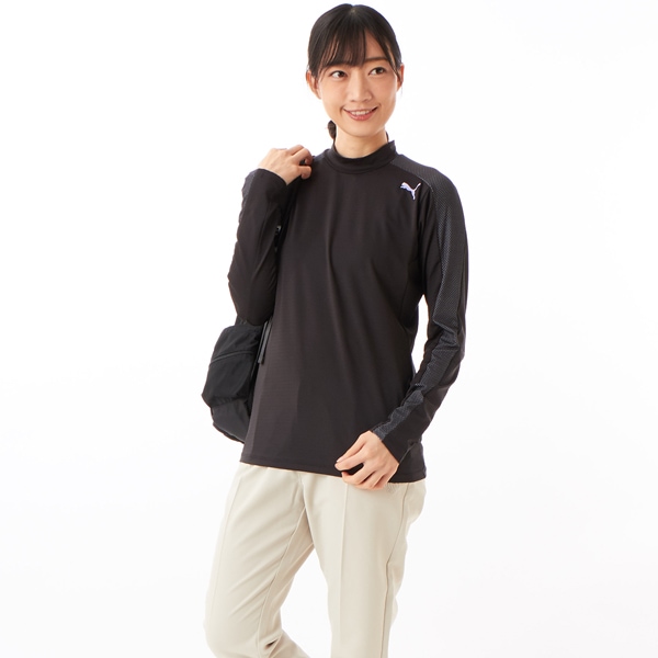 [}C]PUMA GOLF/v[} St/St W PF ebNC LS bNlbN/v[}iPUMAj 01PUMA BLACK