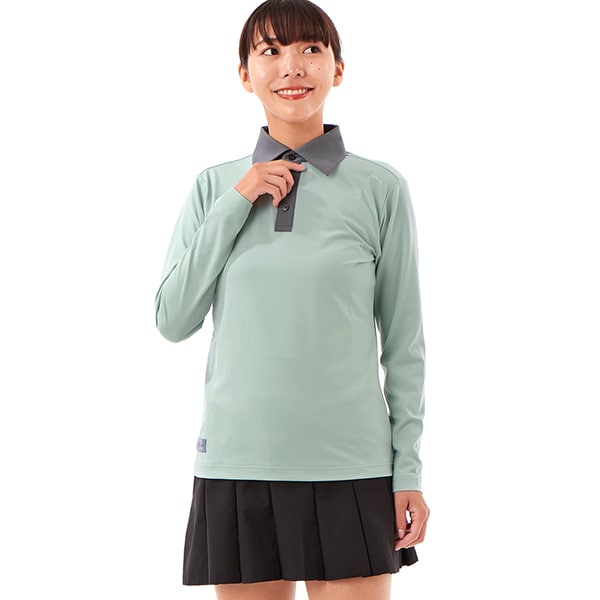 [}C]v[}St/PUMA GOLF/St FOG W BIG COLLAR L^S POLO/v[}iPUMAj 02 LIGHT MOSS