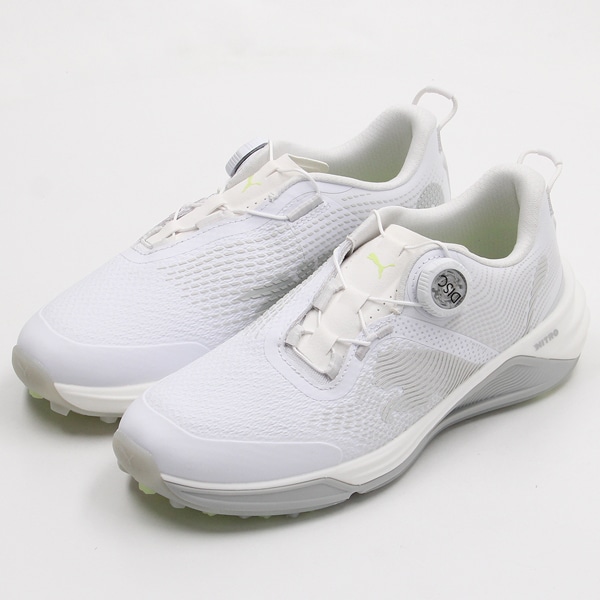 [�}���C]PUMA GOLF/�S���t �V���h�E�L���b�g �j�g�� 2.0 �f�B�X�N �X�p�C�N���X�V���[�Y/�v�[�}�iPUMA�j 01 PUMA White-C L Gy