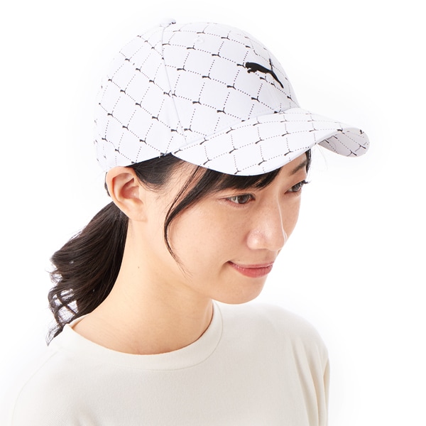 [}C]PUMA GOLF/v[} St/St W CAT A[KC AOP CAP/v[}iPUMAj 03PUMA WHITE