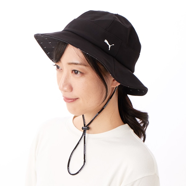 [}C]PUMA GOLF/v[} St/St W CATA[KC AOP HAT/v[}iPUMAj 01PUMA BLACK