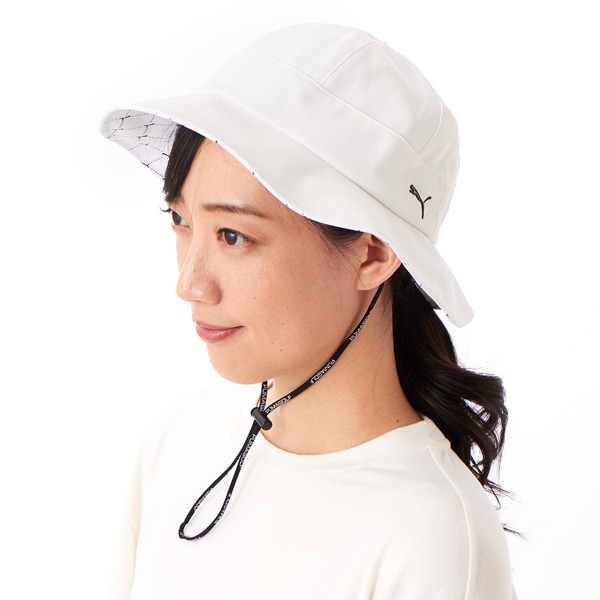 [}C]PUMA GOLF/v[} St/St W CATA[KC AOP HAT/v[}iPUMAj 03PUMA WHITE