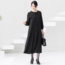 【洗える / 抗菌消臭】 喪服 ブラックフォーマル 礼服 着丈が選べる　 5号～23号  レディース