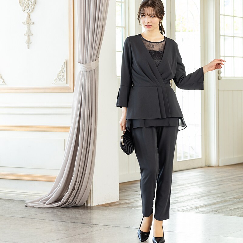 洗える / UVカット / ストレッチ 】 フォーマル セットアップ 結婚式 S