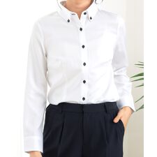 アッドルージュ(Addrouge)の【洗える / UVカット / ストレッチ】 ワイシャツ ボタンダウン　5号～23号