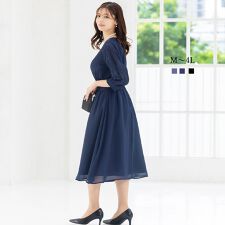 アッドルージュ(Addrouge)の【洗える】 フォーマル パーティードレス 結婚式 ＜ロング丈有＞　S~4L