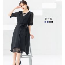 アッドルージュ(Addrouge)の【洗える】 フォーマル パーティードレス 結婚式 ＜ロング丈有＞　S~4L