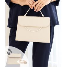 【フォーマルバッグ】 ショルダーつき レディース / お受験 冠婚葬祭 慶弔両用