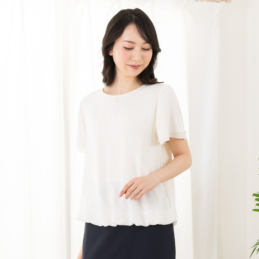 【美品】chaber シルク100% スパンコール ビジュー シフォン ブラウス レディース ブラウス (シフォン) の一覧 | マルイウェブチャネル