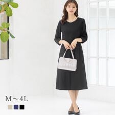 アッドルージュ(Addrouge)の【洗える】 フォーマル フレア ワンピース レディース 体型カバー セレモニー　S～4L