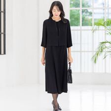 【洗える / 抗菌消臭】 喪服 ブラックフォーマル 礼服 ワンピース 5号～23号 レディース