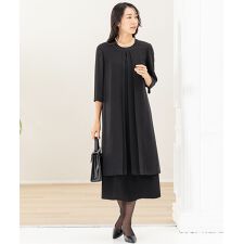 【洗える / 抗菌消臭】 喪服 礼服 ブラックフォーマル ワンピース 5号～23号 レディース