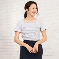 【洗える / シワになりにくい / ストレッチ】 きれいめ Tシャツ カットソー