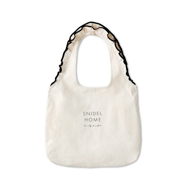 SNIDEL フリルトートバッグ ホワイト SNIDEL｜フリルキルティングロゴバッグ | Rakuten Fashion(楽天