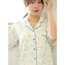 【icy baby】【接触冷感】総柄開襟シャツ