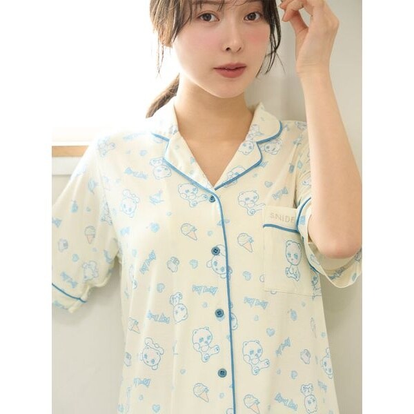 MY MELODY 接触冷感 総柄開襟シャツ 総柄ロングパンツ スナイデルホーム MY MELODY】【接触冷感】総柄ロングパンツ(ロングパンツ