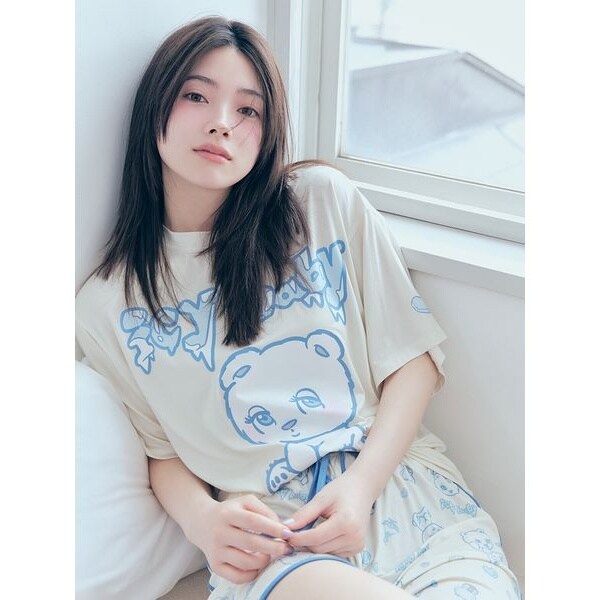 SNIDELHOME キティ ヘンリーネックセットアップ HELLO KITTY】ヘンリーネックセットアップ（セットアップ