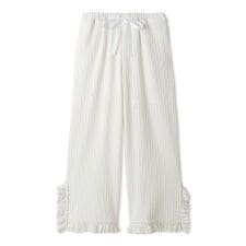 フリルレースカットロングパンツ
