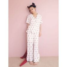 【接触冷感】カットレーヨンロングパンツ