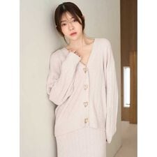 スナイデルホーム(SNIDEL HOME)の【WarmMisty】【吸湿発熱】 ハートボタンカーディガン