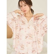 カルーセルプリント開襟シャツ