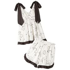 【接触冷感】カシュクールショルダーリボンセットアップ