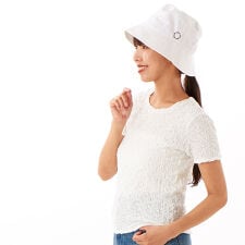 【 CLATHAS.（クレイサス）】ロゴドローコード付きバケットハット