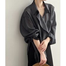 シアー　ビッグシャツ