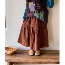 韓国子供服　トート柄ロングスカート