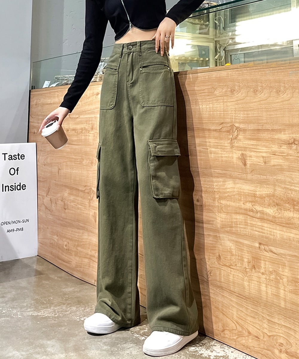 サステナブル】ウーステッドカーゴパンツ | アダムエロペ(ADAM