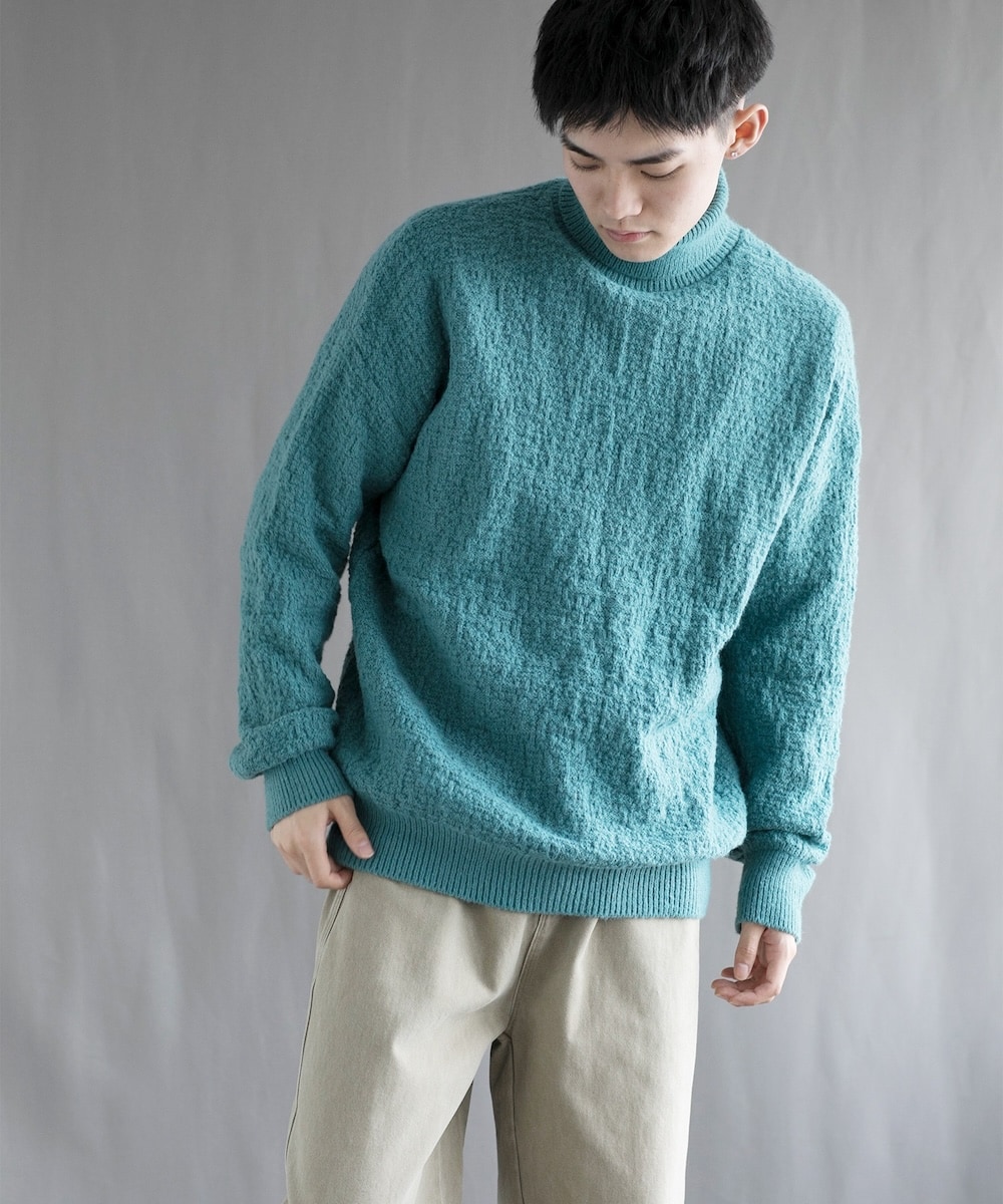 [}C]yaimoha neoz Soft Textured Turtleneck ^[glbN jbg/ACniaimohaj u[