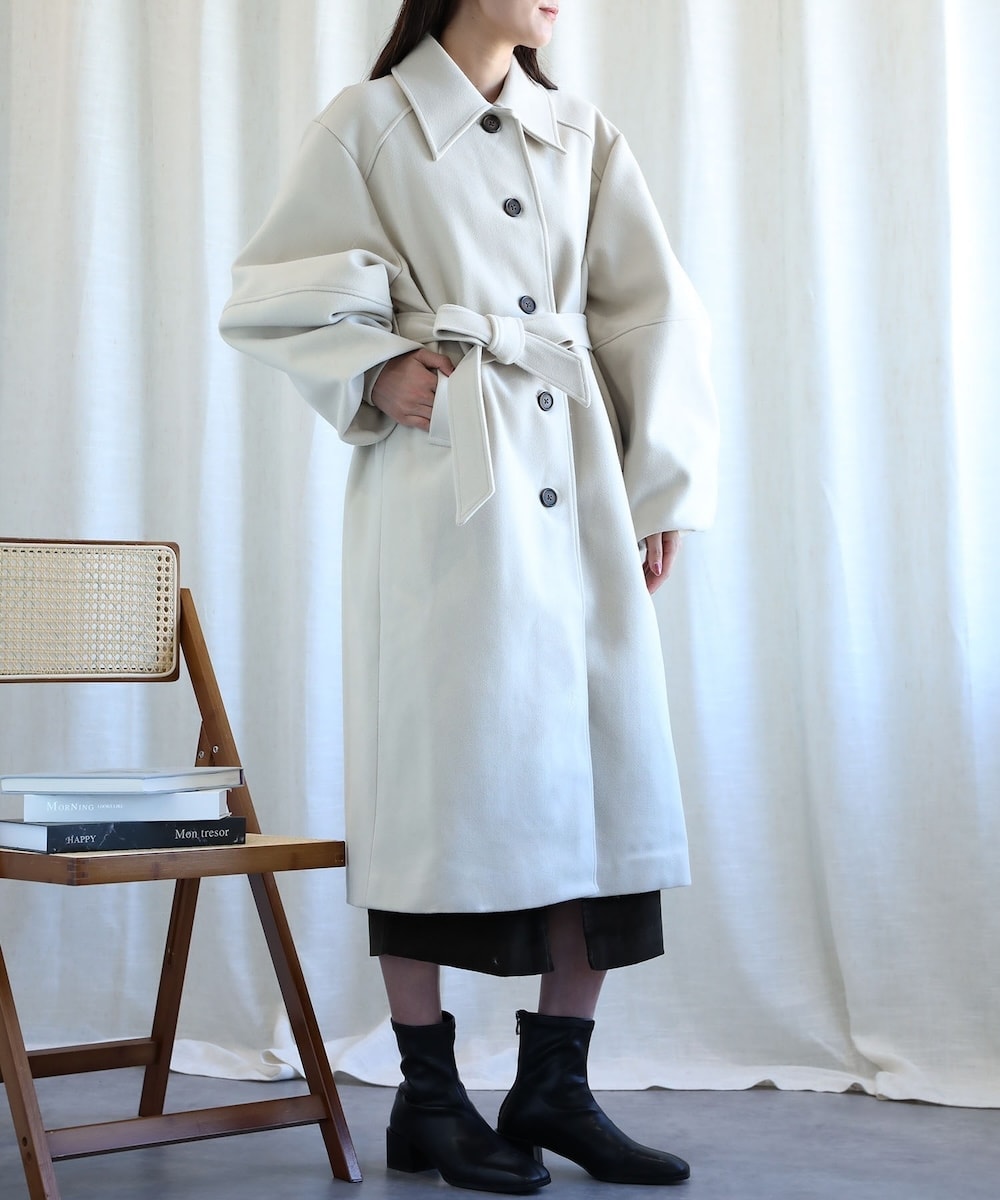 【極美品】SHIPS T/C ツイル ステンカラー ショート コート　2WAY 極美品】SHIPS T/C ツイル ステンカラー ショート コート 2WAY