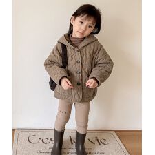 【aimoha-KIDS-】柔らか　キルトジャケット