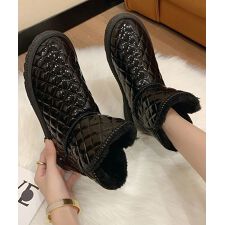 アイモハ(aimoha)の【shoes365】キルティング内ボアショートブーツ