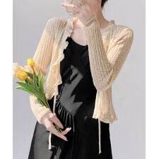 アイモハ(aimoha)のフリルシアーボレロカーディガン
