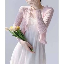 アイモハ(aimoha)のフリルシアーボレロカーディガン