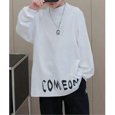 【aimoha KIDS】カジュアルプリントロングスリーブTシャツ