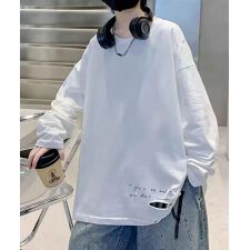 【aimoha KIDS】カジュアルロングスリーブロゴTシャツ