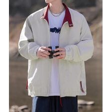 カラーブロックスタンドカラージャケット