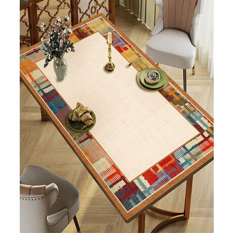 [^:modzd979643a]e[u؂₩ɍʂ AuXgNgA[g e[u}bgI􉽊w͗lJtȃfUCŐH삪_ȕ͋CɁBhƑϔMifނŁAMe[u܂BH̉TbƐ@ŊȒPɂ\BCeAɓ݂₷ȃfUCŁAig͂Az[p[eB[ʂȐHV[ɂ҂łBe[uA[g̃LoXɕςāAHƉ؂₩