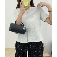 ミニリボン刺繍Tシャツ