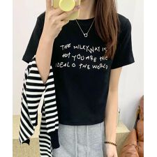 英字ロゴプリントTシャツ