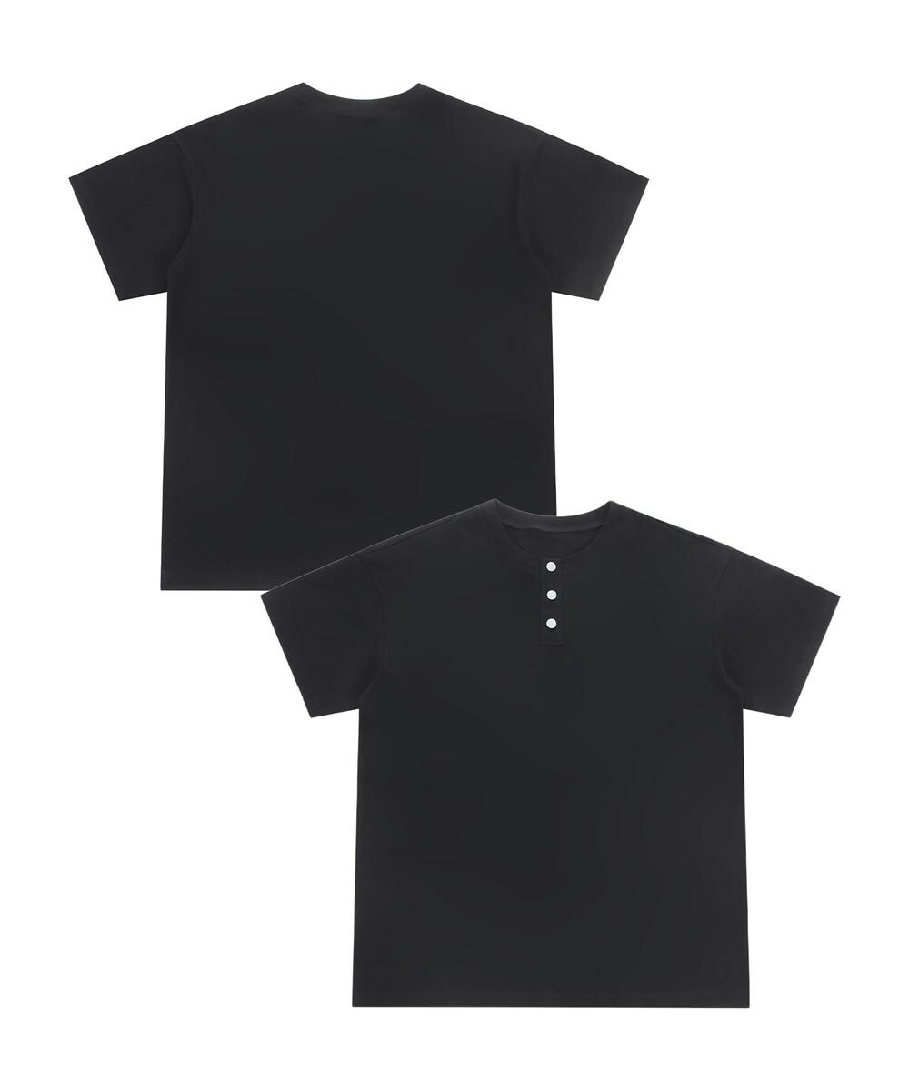 RRL ヴィンテージ風ヘンリーネック半袖Tシャツ クラシック