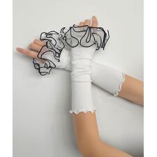 フリルアクセントアームカバー