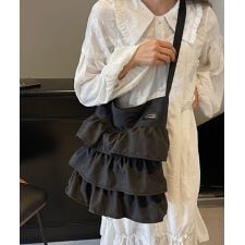 フリルワンショルダートートバッグ