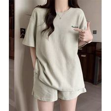 半袖+ショートパンツ カジュアルセットアップ