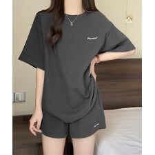 半袖+ショートパンツ カジュアルセットアップ