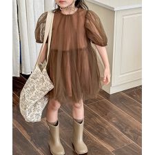 aimoha-KIDS- メッシュワンピース