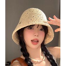 クロシェ編みハット ニット帽